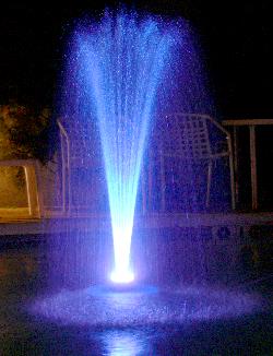 floating water fountain with 48 LED light